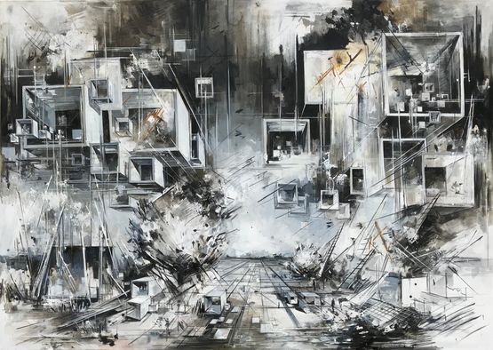 Utopia XXII by Inna Artemova contemporary artwork Painting