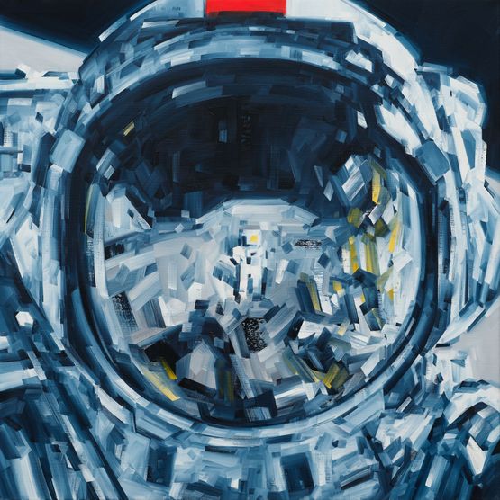 Moonwalker 12.13.1972 by Michael Kagan contemporary artwork Painting