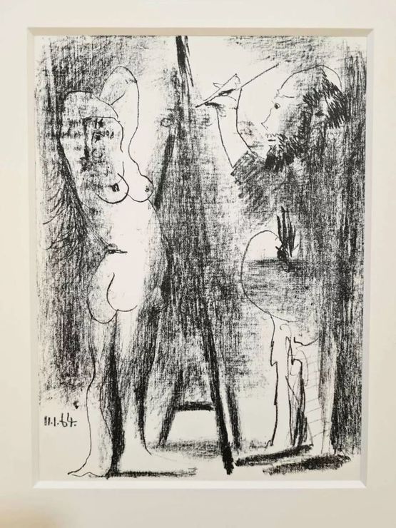 Le Peintre et son Modele by Pablo Picasso contemporary artwork Works on Paper