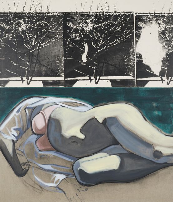 Winter Terrace by David Salle contemporary artwork Mixed Media