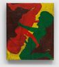 Red Green Yellow and Brown by Chris Martin contemporary artwork Painting