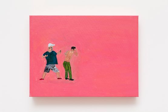 BRIGA DE RUA de CAMISA AZUL X SEM CAMISA by Paulo Nazareth contemporary artwork Painting