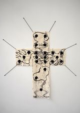 Un coup de des... by Annette Messager contemporary artwork painting textile