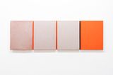 Pintura com ligacoes laranja e preto by Sergio Sister contemporary artwork painting