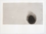 Drip drawing in a landscape void by Leonardo Anker Vandal contemporary artwork drawing painting works on paper