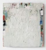 White  Malachite Blue Green Orange Black - III by Peter Tollens contemporary artwork painting works on paper