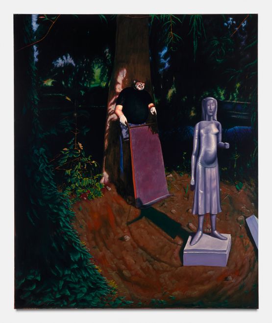 The wounded man by Bendt Eyckermans contemporary artwork Painting