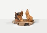 Two Oaks by David Nash contemporary artwork sculpture