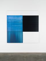 Exposed Painting Sapphire Blue by Callum Innes contemporary artwork painting