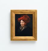 Self-Portraits through Art History Van Eyck in  a Red Turban by Morimura Yasumasa contemporary artwork photography
