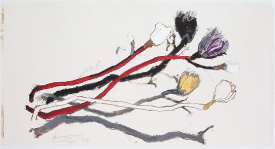 Jade Buds and Immortal Stems by Wei Ligang contemporary artwork Painting
