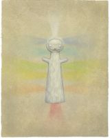 Yakalina - Visible and Invisible by Mark Ryden contemporary artwork works on paper