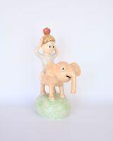 Boy Straddling Elephant 2024-10 by Yasuhito Kawasaki contemporary artwork sculpture