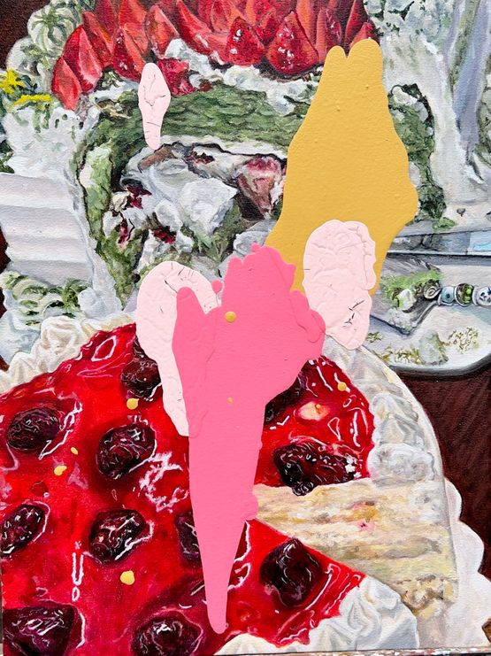 Gabbys cakes by Yasmin Sison-Ching contemporary artwork Painting