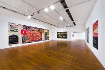 Contemporary art exhibition Imants Tillers As soon as tomorrow at Roslyn Oxley9 Gallery Sydney Australia