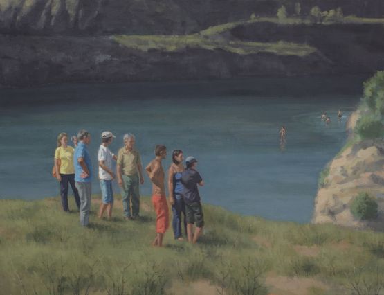 Magicians Routine by Serban Savu contemporary artwork Painting