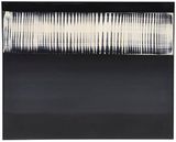 Dynamische Struktur Schwarz auf Wei by Heinz Mack contemporary artwork painting