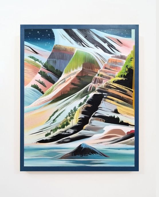 One eighth of an Iceberg is above the water. All of the rest is underneath the water. by Liane Chu contemporary artwork Painting