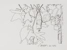 AARON at Tsukuba 26-7-85 by Harold Cohen contemporary artwork Works on Paper