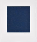 Study in Elliptical Form I Yellow on Indigo by James Hugonin contemporary artwork painting print