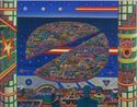 Invasion by Jyothi Basu contemporary artwork Painting