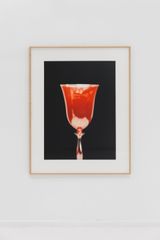 Red glass by Ivan Franco Fraga contemporary artwork drawing works on paper