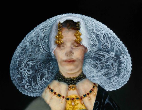 Lace dreams by Teodora Axente contemporary artwork Painting