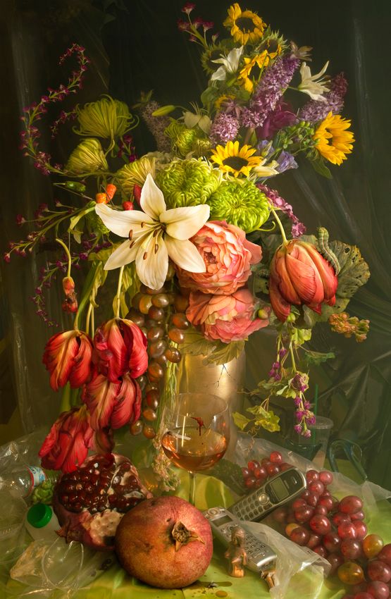 Early Fall from the series Earth Laughs with Flowers by David Lachapelle contemporary artwork Photography
