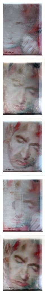 Der Verlust des Anderen The loss of the other by Sandra Del Pilar contemporary artwork painting works on paper