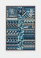 Mosaico em azul Mosaic in Blue by Joaquim Tenreiro contemporary artwork painting