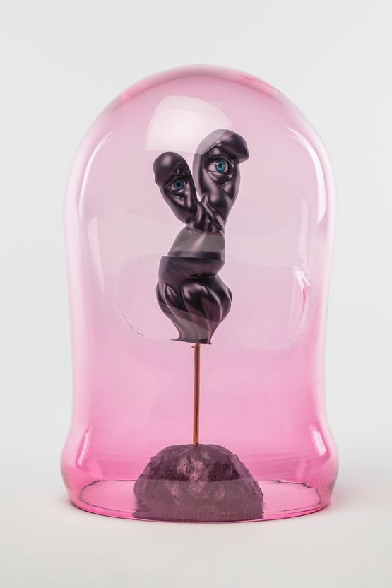 Helmed Spirit of Curiosity by Patricia Piccinini contemporary artwork Sculpture