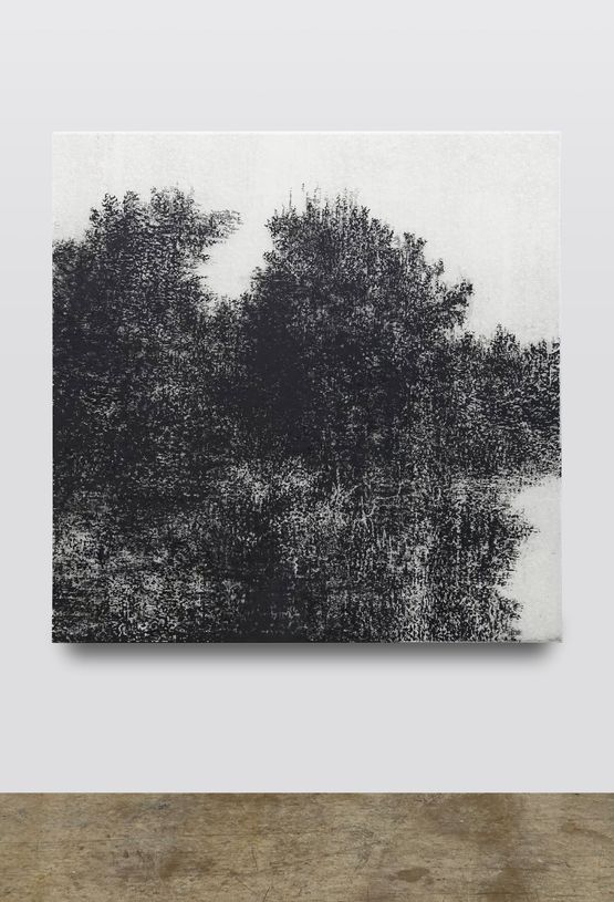 Black shadow  The void by Kibong Rhee contemporary artwork Painting