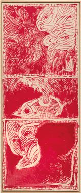 Piece a conviction by Pierre Alechinsky contemporary artwork works on paper
