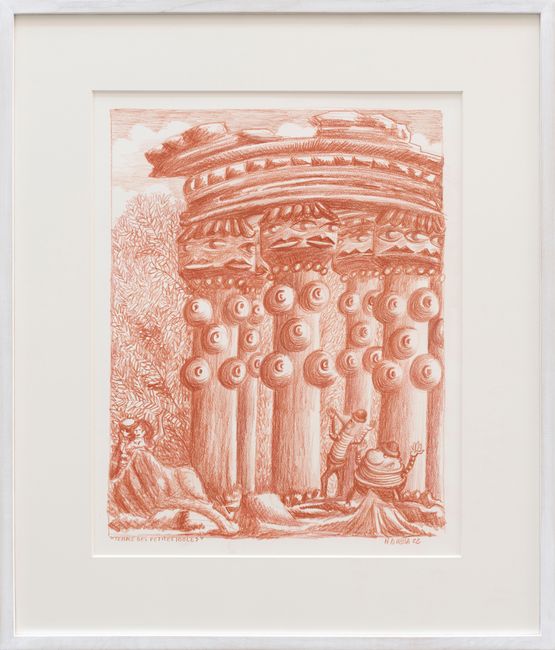 TEMPLE DES PETITES IDOLES by Herve Di Rosa contemporary artwork Works on Paper