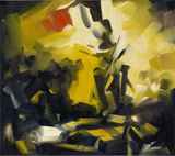 Jeune fille moderne by Michael Van Ofen contemporary artwork painting
