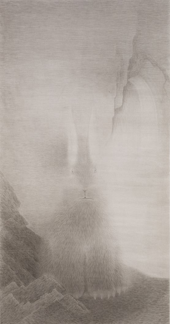 Rabbit Asks by Shao Fan contemporary artwork Painting