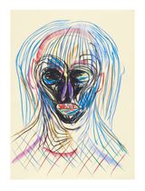 Face and Mask 18 by Carlos Amorales contemporary artwork drawing works on paper
