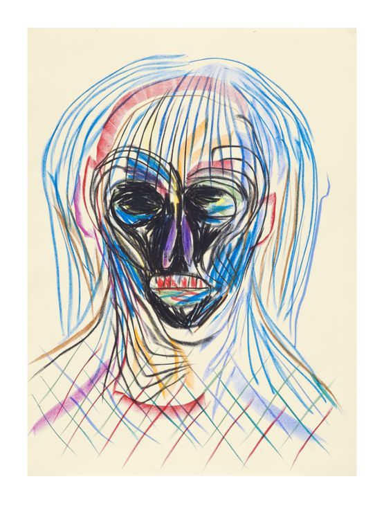 Face and Mask 18 by Carlos Amorales contemporary artwork Works on Paper