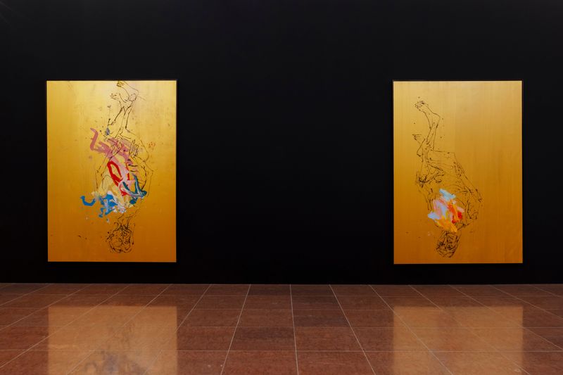 Days After His Death Georg Baselitzs Last Paintings Go on Show in Venice