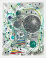 Le Relais Du Postillon Playground Green by Robert Reed contemporary artwork mixed media