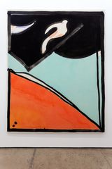 Bird Flying Through a Tunnel by Matt Connors contemporary artwork painting