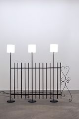 Desire Lines Electric Fence by Andy Fitz contemporary artwork sculpture