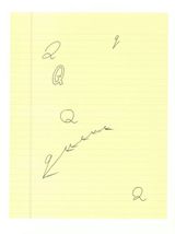 Q ii from Hockneys Alphabet by David Hockney contemporary artwork print