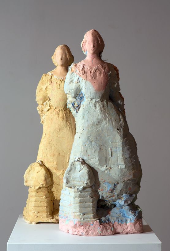 Gainsboroughs Daughters by Linda Marrinon contemporary artwork Sculpture