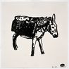 A Donkey in My Studio 01 by Sadik Kwaish Alfraji contemporary artwork Painting