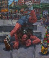Skateboard Slam by Todd Bienvenu contemporary artwork painting