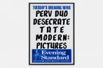 Perv Duo Desecrate Tate Modern Pictures by Gilbert George contemporary artwork Print