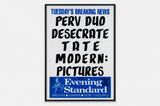 Perv Duo Desecrate Tate Modern Pictures by Gilbert  George contemporary artwork print