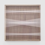 Untitled white axis by Brian Wills contemporary artwork mixed media