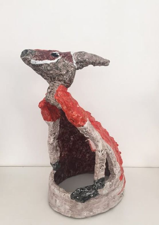 Red Kangaroo 11 by Peter Cooley contemporary artwork Sculpture